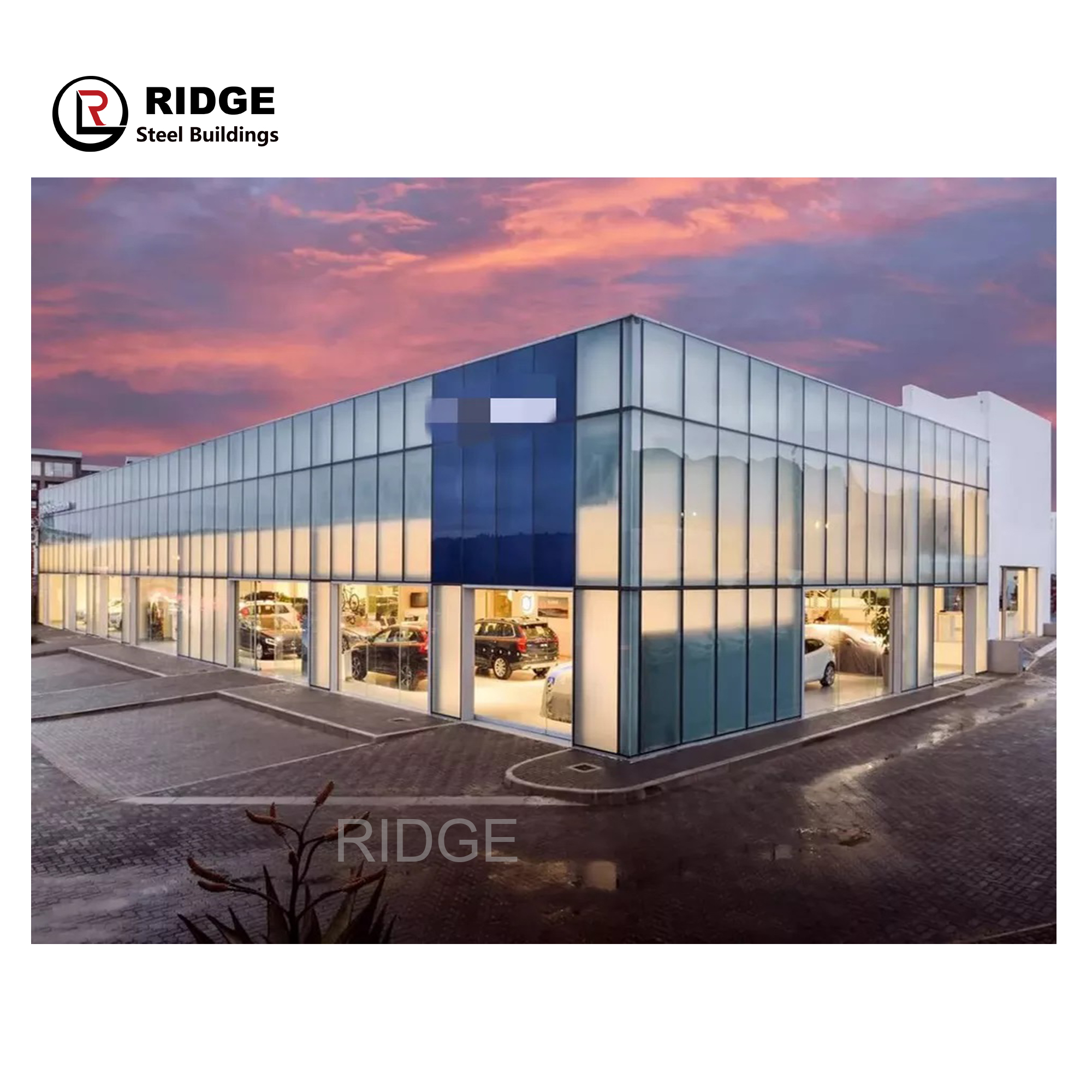 with crane Smooth Finish Galvanized Steel Structure Metal Panel Wall Roof Engineer Helps To Instruct Installation Structural Solution