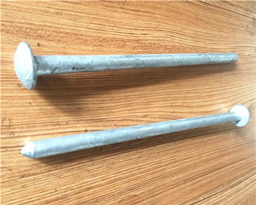 Forged Head Galvanized Steel Tent Pegs / Garden Stakes Hot Dip Galvanized Surface