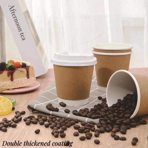 Double-Layer Paper Cup Without Lid Creative Disposable Corrugated Milk Tea Cups