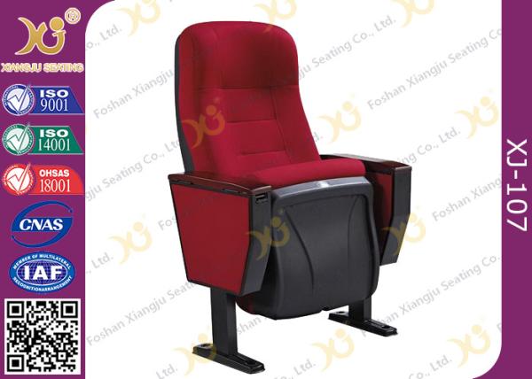 Fabric Upholstery Knock Down Pack Auditorium Theater Seating , School Auditorium Seating