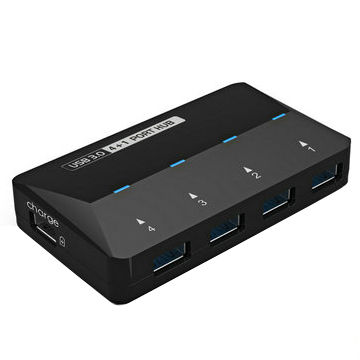 Super speed 5Gbps 4 port USB 3.0 hub,charge iPad/iPhone, plug-n-play, hot swappable