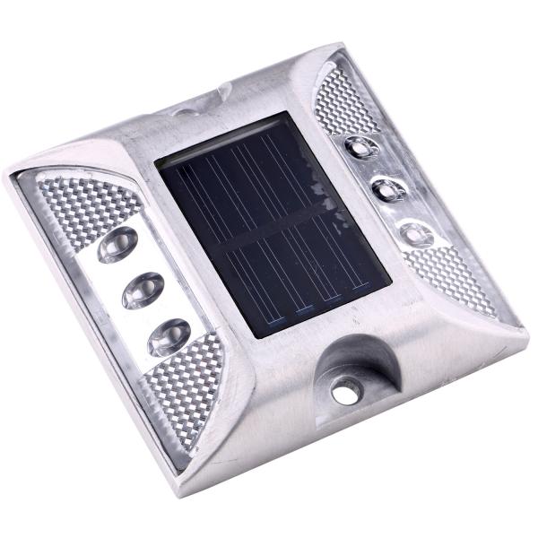 Aluminum PC UV Solar LED Road Studs 600MAH 5mm 8000mcd