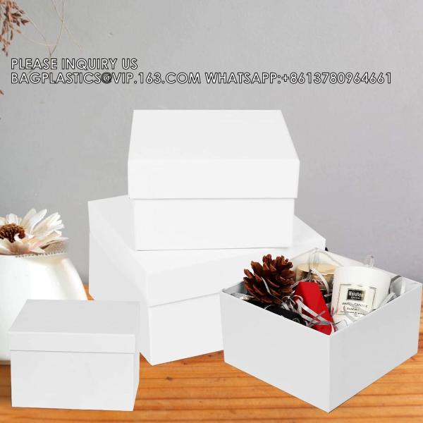 Black Gift Boxes Birthday Wedding Graduation Christmas Gift Wrapping Boxes groomsmen Presents Wrapping