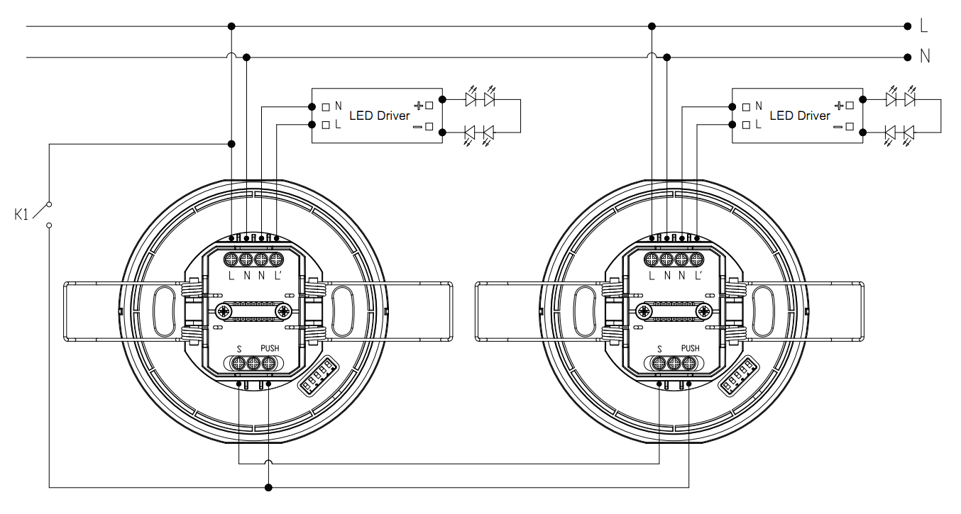 30m diameter detection coverage Standalone PIR presence detectors with 6m mounting height