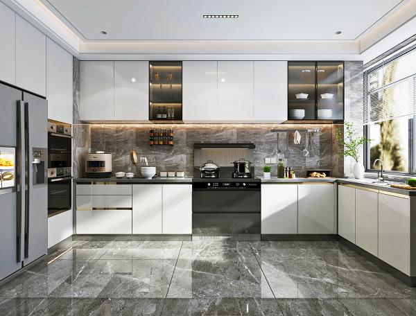 Modern American Style Solid Wood Kitchen Cabinets Luxury Kitchen Cabinets
