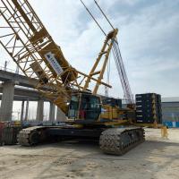 Construcción de edificios grúas móviles de 260 toneladas grúas de rastreo usadas hidráulica