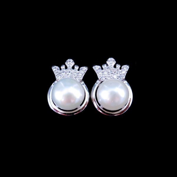 Серьги жемчуга серебра формы Триангел/реальный естественный пресноводный стуб серег жемчуга