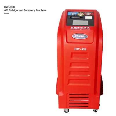 Colorful LCD Display AC Refrigerant Recovery Machine With Database