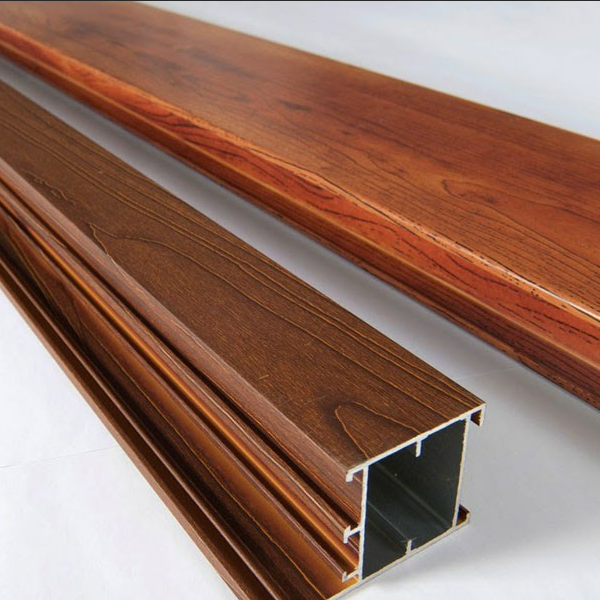 High Temp Heat Transfer Powder Coating , Aluminum Wood Grain Finish Powder Coating