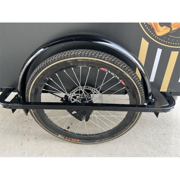 Outdoor Street Vending Bike Cart with Cargo Space and 304 Stainless Steel Construction