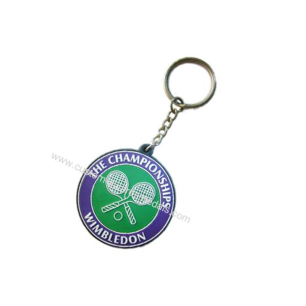 Souvenir Gift Wimbledon Championship PVC Keychain, Promotional Logo Key Chains