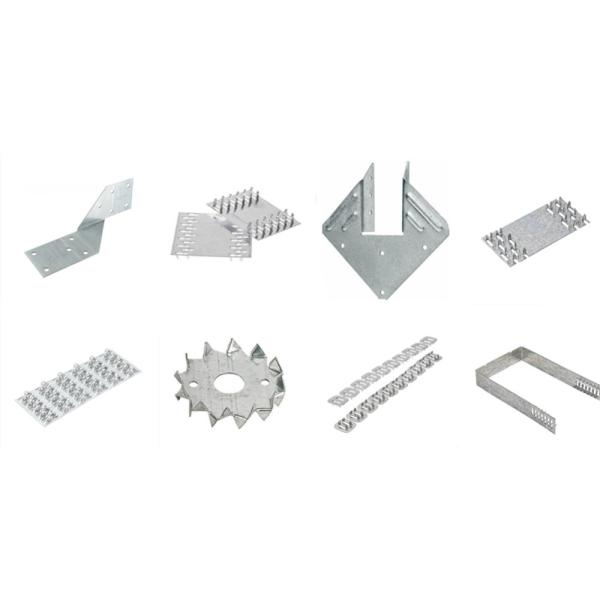 1.0mm Thickness Galvanized Steel Truss Plates 3 X 5 Inch for Roofing Wood Connector