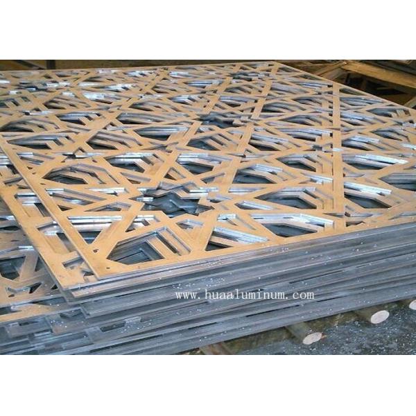 Heat Insulation Fence Aluminium Solid Panel ISO9001 Certification