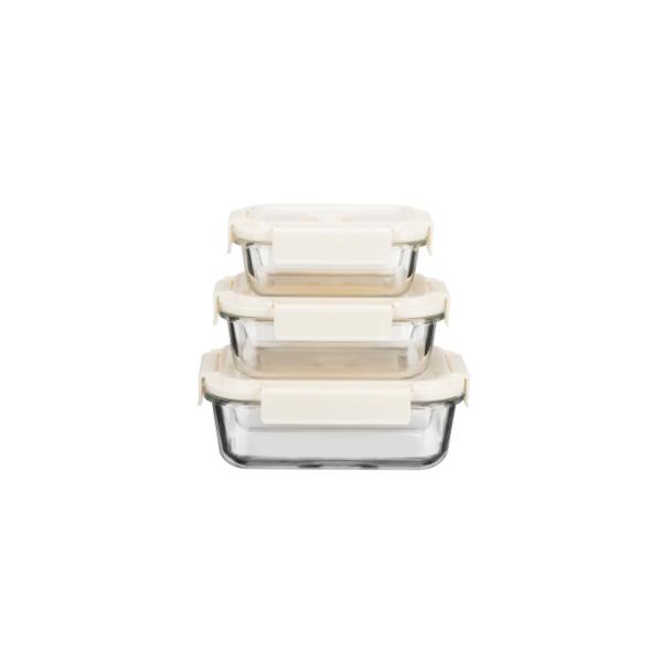 Un récipient en verre sous vide de 370 ml 640 ml 1505 ml avec couvercle scellé sous vide et pompe-B