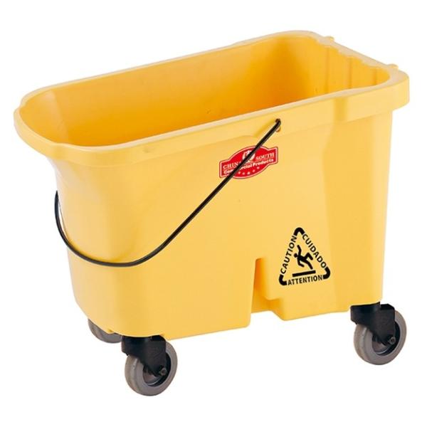 Многофункциональное желтое пластиковое оборудование чистки гостиницы с ведром Моп/выжималкой прессы