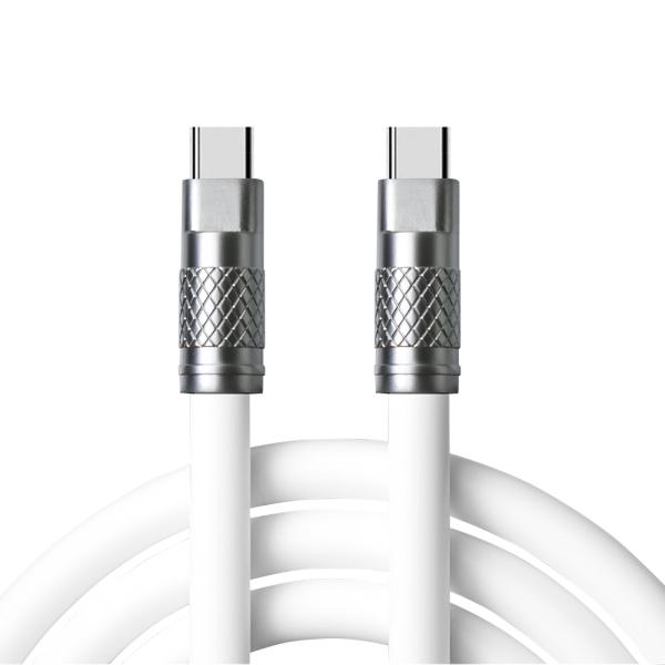 Durable Silicone Charging Cable CC60W / CL27W 480Mbps Fast Charger Cable