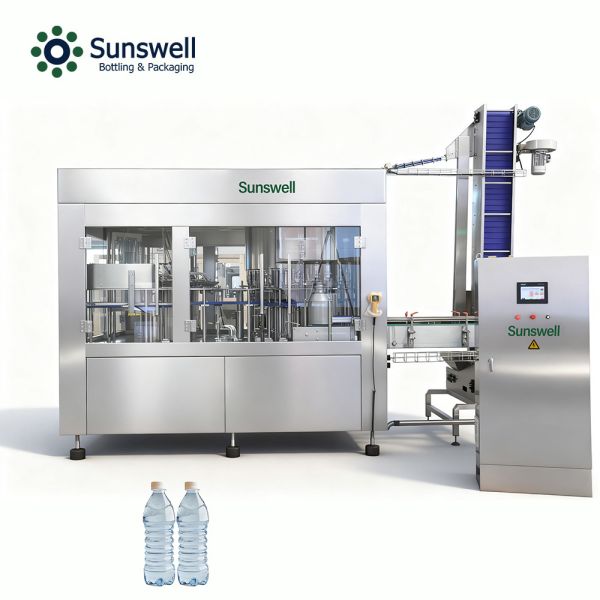 Automatic Water Bottling Line PET Bottle 3 in 1 Filling Machine