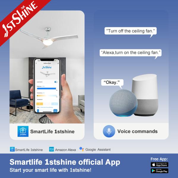 60±5W Silver Color 52 Ceiling Fan with Light and Remote Control within Your Budget