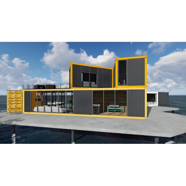 ASTM A36 Steel Frame Building For Multi Occupancy Dormitories / Emergency Housing