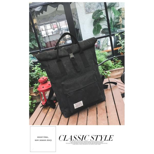 Produced and Hot sell the Handle of Canvas Backpack