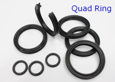 AS568 NBR Metric Quad Rings Seals , Pneumatics / Hydraulic Y Ring 70 Shore