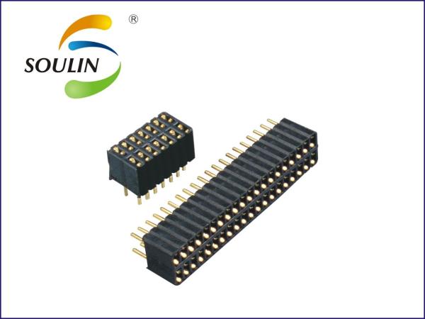 Straight H5.0 Female Header Connector 1.27x2.54mm Pitch Y Type