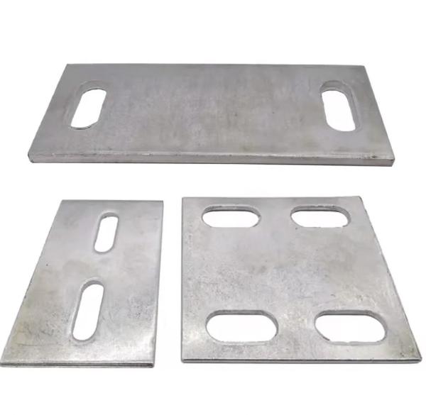 2 trous 4 trous plaques d'incorporation Plaque d'acier intégrée dans le béton