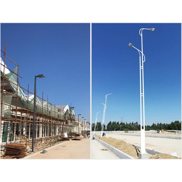 solar street lamp pole 3-12 meters single/double arm for outdoor lighting solutions