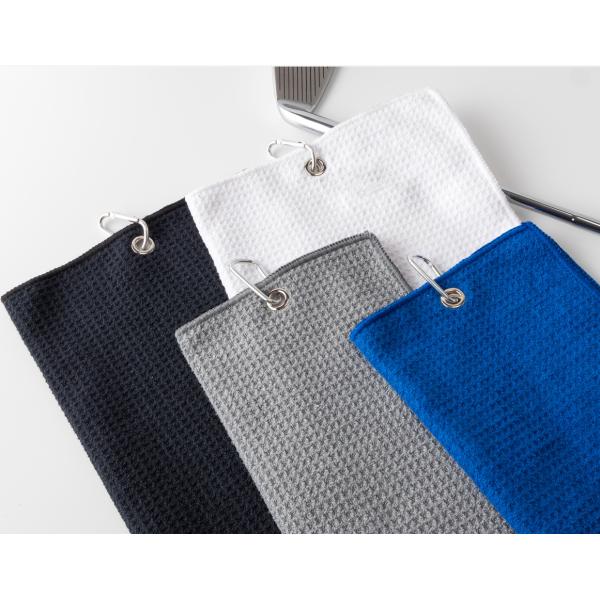 Полотенце для гольфа с индивидуальным логотипом, микроволокно, вафлевое полотенце для устойчивого спорта для взрослых