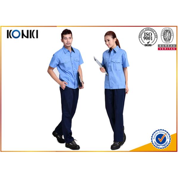 Comfortable Material Custom Work  Uniform Shirts With Short Sleeve