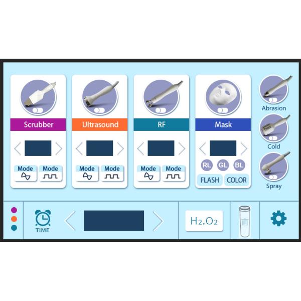 8 In 1 Facial H2O2 Bubble Machine Ultrasonic Hydrogen Oxygen Facial Machine