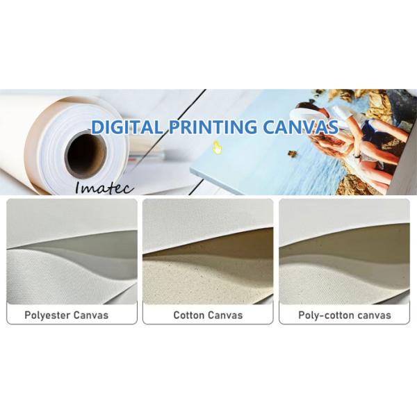 Professional Artist Blank Matte Poly Cotton 380gsm Inkjet Printing Canvas Roll