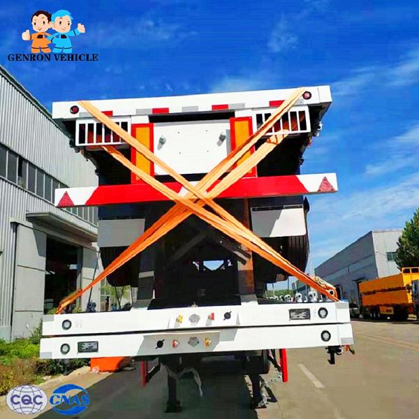 Genron GV030012 Freight 12M Flatdeck Container Semi Trailer