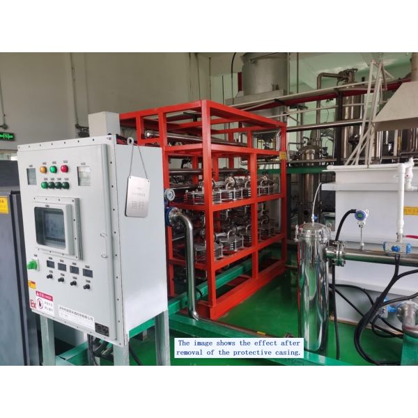 Electrochemical wastewater treatment equipment for food processing wastewater.