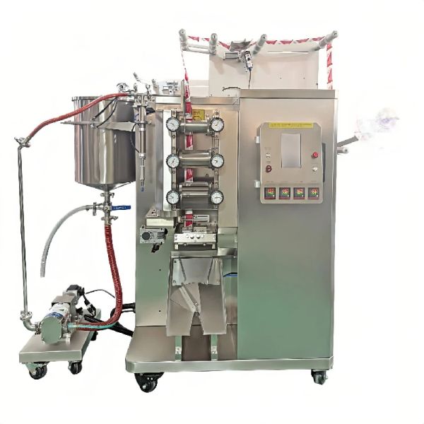 CE Certified Sauce Packing Machine High Speed Continuous Filling And Packaging Machine