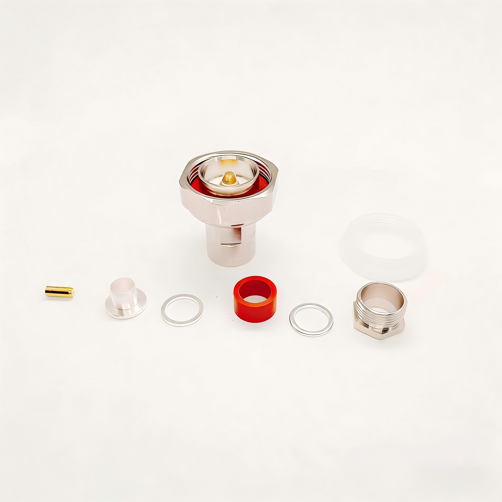 RF Connector 7/16-C-JW-7 Right Angle Crimp  50Ω  L29/DIN Connector For LMR400 Cable 