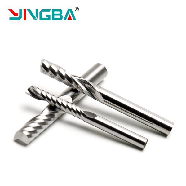 Jinan HardBar CNC cutting tools acrylic single flute milling cutter  4*17*45 solid carbide for Acrylic and PVC