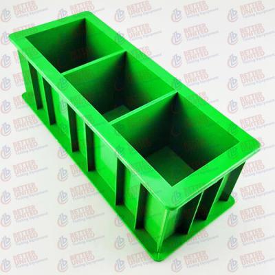 De equipamento de teste concreto dos grupos do molde 100 do cubo milímetro plástico 3