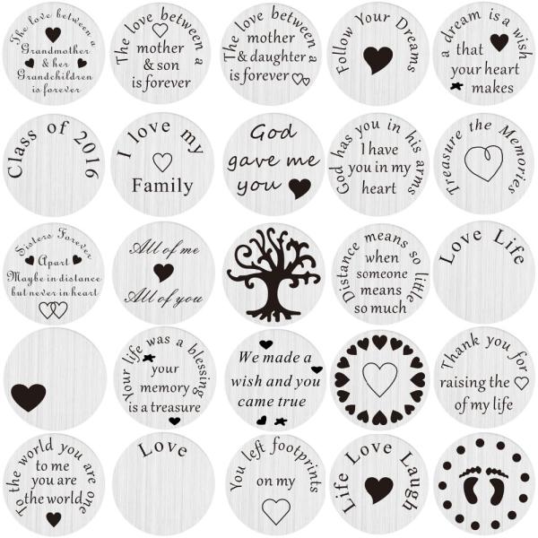 2016 New Fashion Designs 316L Stainless Steel Locket Plates Series for Floating Lockets