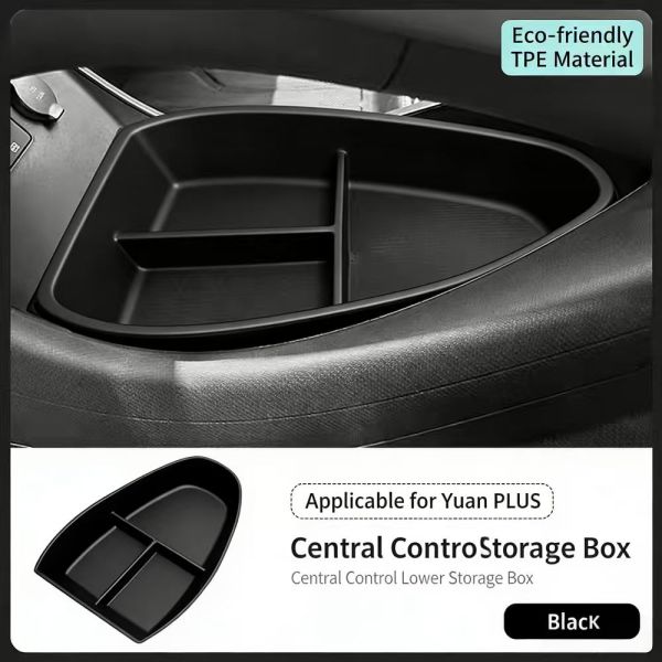 New Car Interior Kits Center Console Side Lower Storage Box Plastic for BYD Yuan Plus / ATTO 3