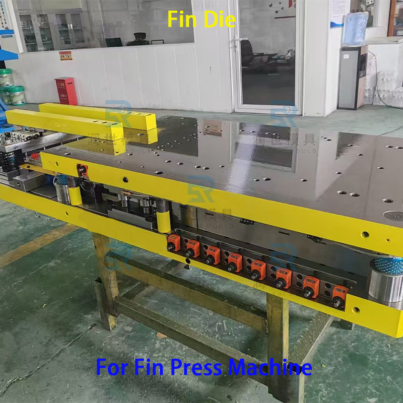 High Speed Fin Press Die And Servo Control Fin Press Line For Pressing Aluminum Foil