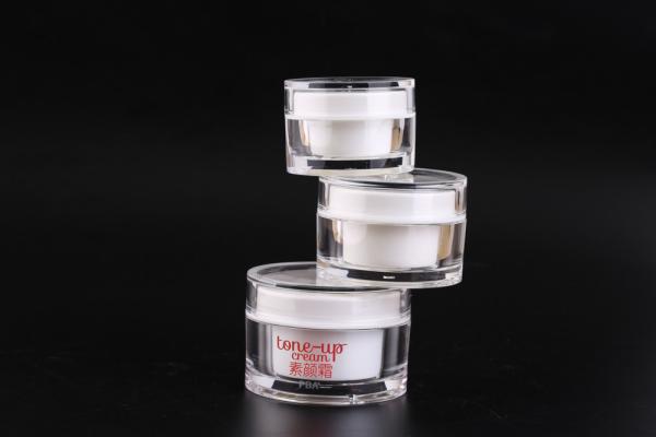 Os frascos de creme cosméticos da estrutura dupla de ThickWall promovem a elegância