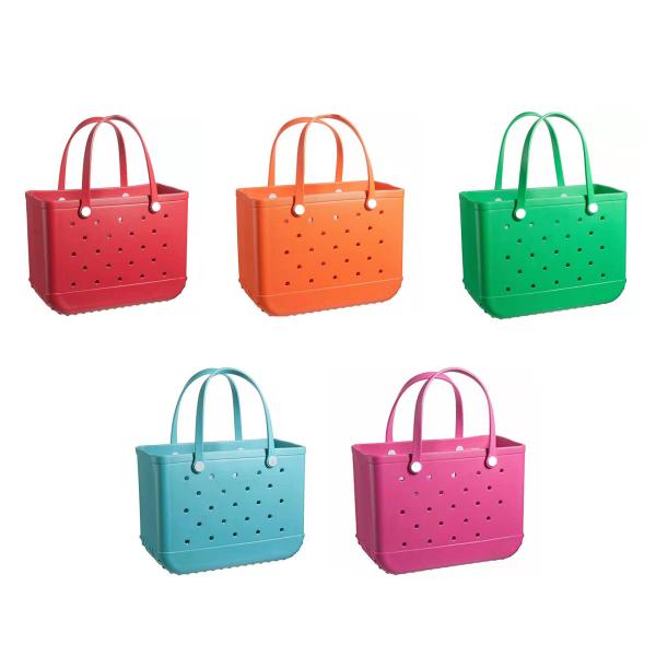 Водонепроницаемая пляжная сумка, стираемая антикривая прочная пляжная корзина