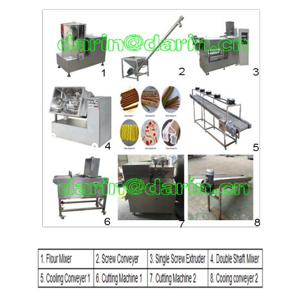 Máquina de alto rendimiento de la transformación de los alimentos del extrusor de solo tornillo 100kg/hr
