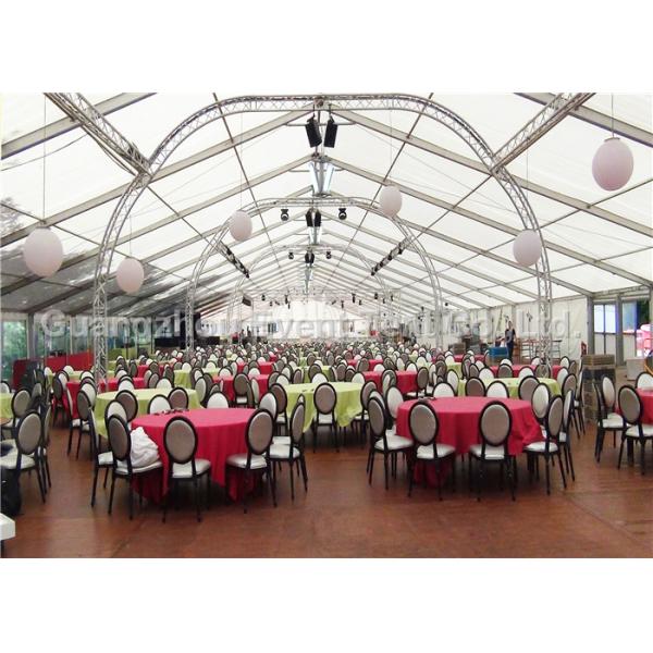 Clear Roof Party Tent For 300 People , Transparent Wedding Tent With PVC Fabric