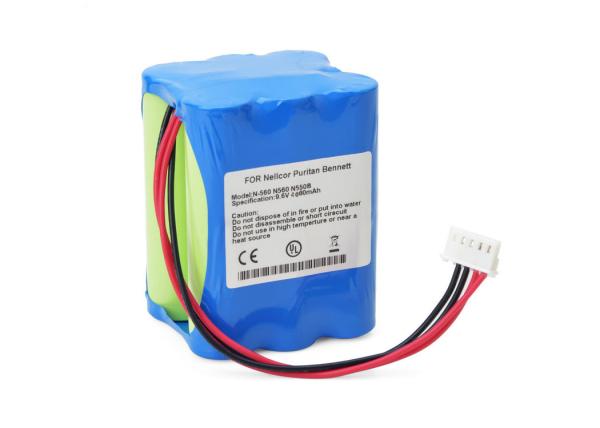 N550B N560 N-550 Pulse Oximeter Battery 9.6V 3800mAh NI-MH For Nellcor Puritan Bennett