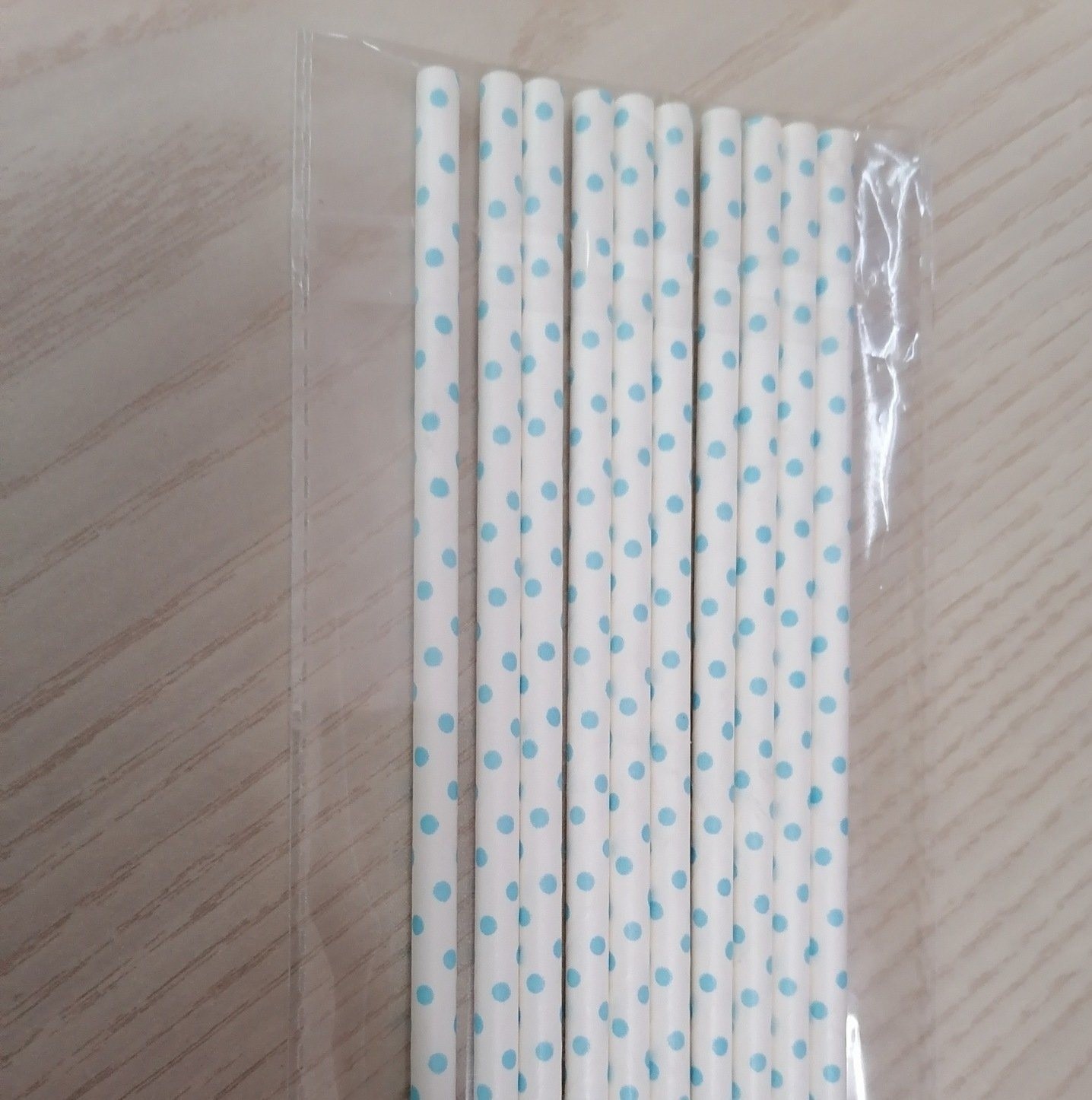 Multicolour Biodegradable Disposable Straw for Juice Milk Beverage 6mm*197mm Paper Straw