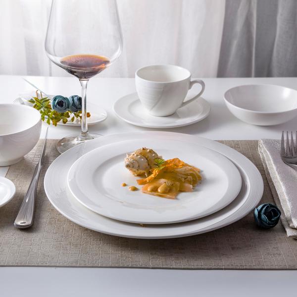 OEM Japanese Style White Porcelain Noodle Soup Bowl