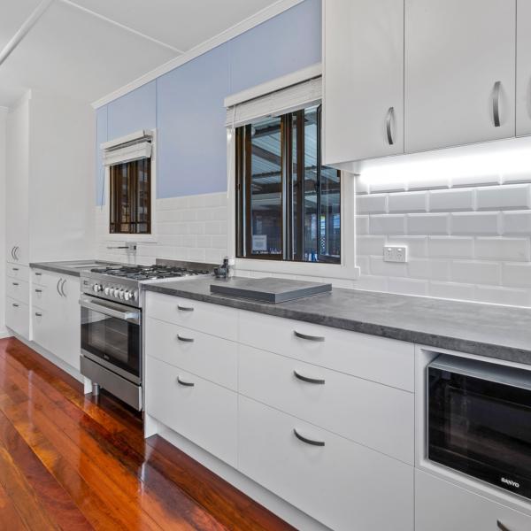 Plywood Modular Kitchen Cabinet White Matte Open Kitchen Cabinet