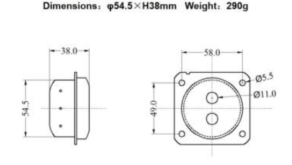 Car Inflator for Driver Passenger Airbag Size ∅54.5mm*H38mm  Airbag Gas Generator